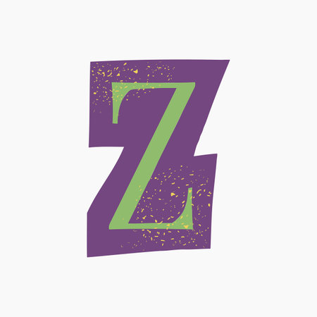 Letter Z Magazine Cut-Out Elementのイラスト素材