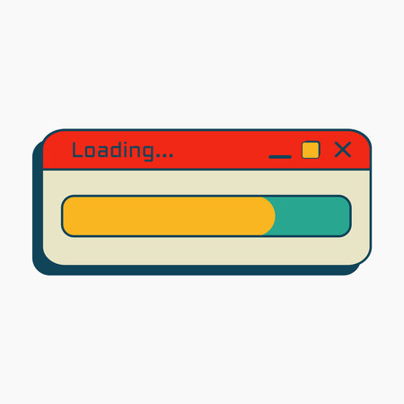 Loading Bar Illustrationのイラスト素材