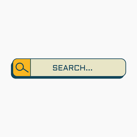 Search Bar Illustrationのイラスト素材