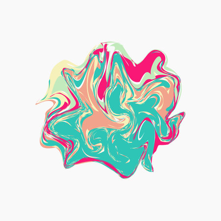 Rainbow Abstract Liquify Elementのイラスト素材