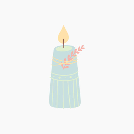 Aromatherapy Candle Illustrationのイラスト素材
