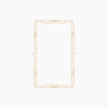 Art Deco Frame Elementのイラスト素材