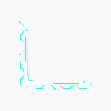 Futuristic Tech Cornerのイラスト素材