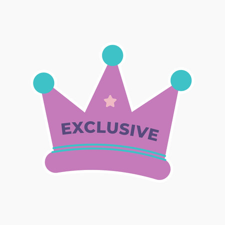 Exclusive Stickerのイラスト素材