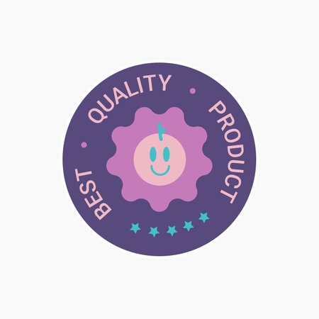 Best Quality Product Stickerのイラスト素材