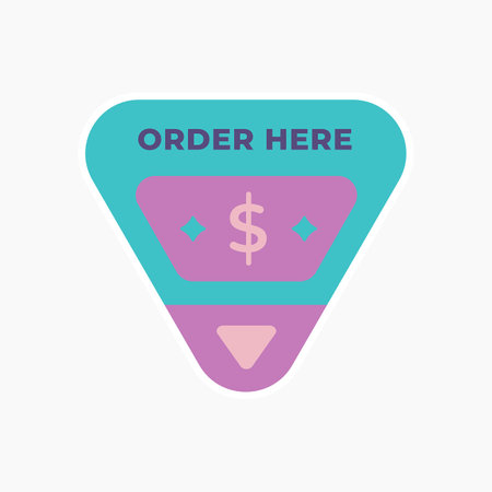 Order Now Stickerのイラスト素材