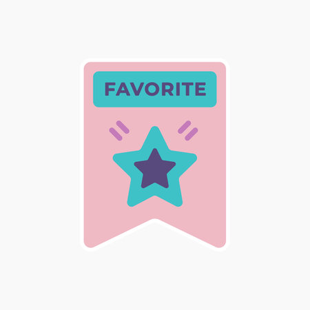 Favorite Stickerのイラスト素材