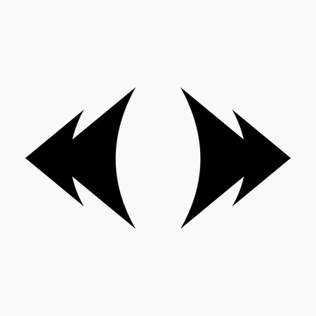 Arrow Flat Icon Shapeのイラスト素材