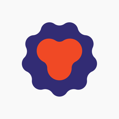 Simple Geometric Flower Elementのイラスト素材