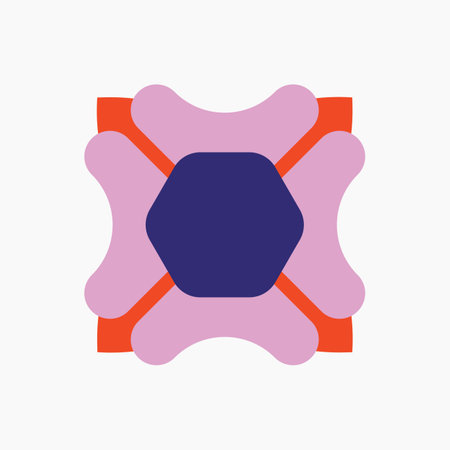 Simple Geometric Flower Element