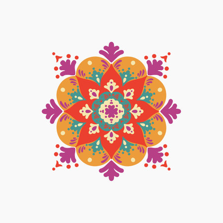 Diwali Rangoli Elementのイラスト素材