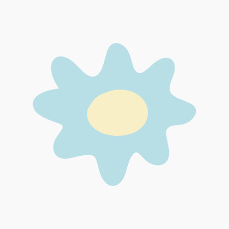 Hand Drawn Flower Elementのイラスト素材