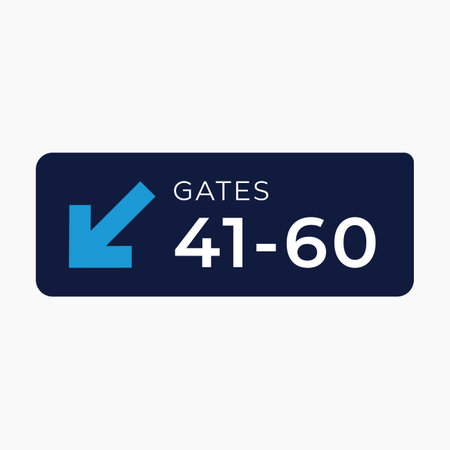 Gate Sign Iconのイラスト素材