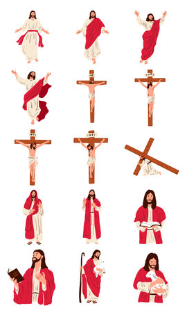 Jesus Christ Illustrationのイラスト素材