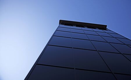 Umea, Sweden - June 15, 2019: new modern hotel with black glass facade in the center