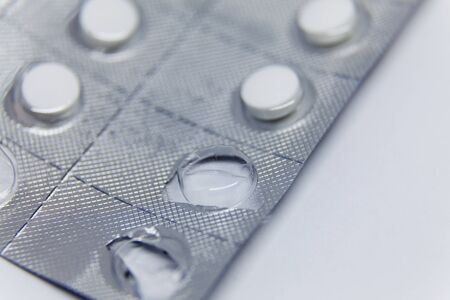 some tablets are taken from the medication map