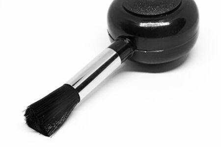 brush with bellows for cleaning lensesの写真素材