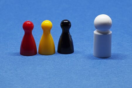 game pieces symbolize racism or supremacy