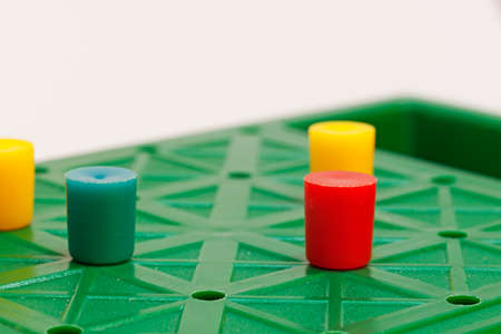fox the game with different game pieces seen from the sideの写真素材