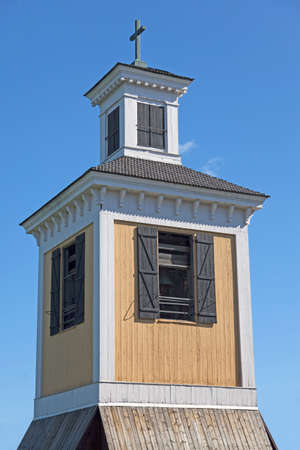 old wooden bell tower near Robertsfors