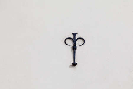 symbol in iron reminiscent of a French lily