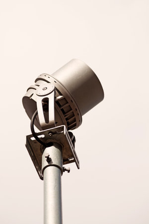 modern headlights seen from belowの写真素材