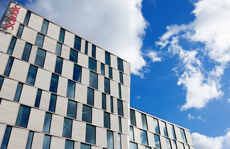 Stockholm, Sweden - October 11, 2022: tall modern hotel near the central train stationのeditorial素材