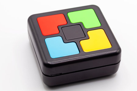 Memory game for children with different lights that light upの写真素材