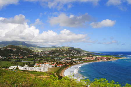 St Kitts south coast Caribbeanの写真素材