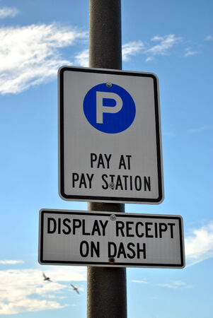 Car parking signの写真素材