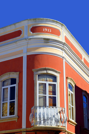 Querenca art deco building in the Serra de Monchique mountain range of the Algarve, Portugalのeditorial素材