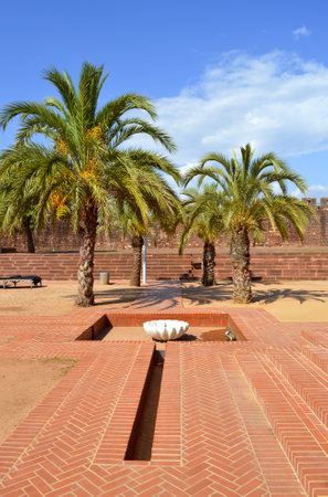 Silves historical castle in the Algarve, Portugalのeditorial素材