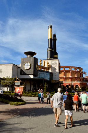 Universal Studios Resort, Orlando, Florida, USA - October 24, 2016: Charlie's Chocolate Emporium in...