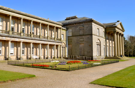 The south face of Tatton Hall in Cheshireのeditorial素材