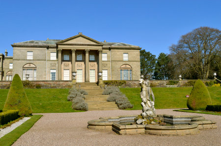 The south face of Tatton Hall in Cheshireのeditorial素材