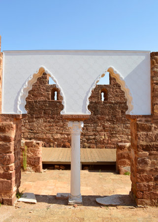 Silves historical castle in the Algarve, Portugalのeditorial素材