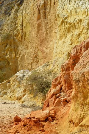 Vale Do Olival Beach on the Algarve coast in Portugal