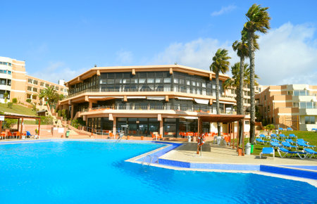 Auramar Beach Resort on the Algarve coast of Portugalのeditorial素材