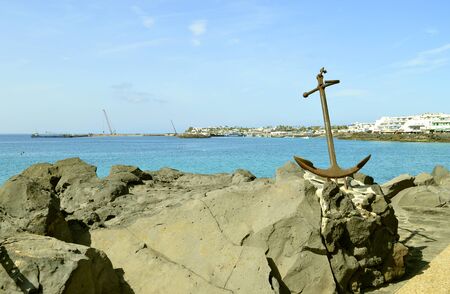 Playa Blanca in Lanzarote a Spanish island in the Canary Islands