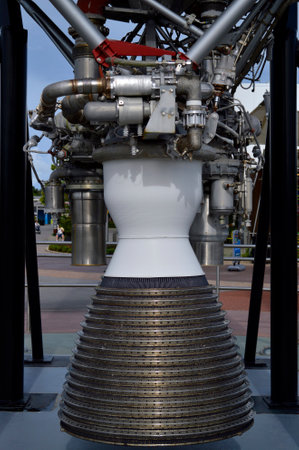 Apollo F1 Engine on display at Kennedy Space Centre in Florida