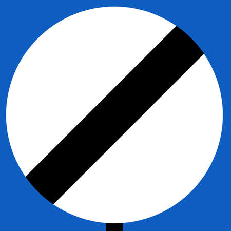 National speed limit sign 60 mph on a single carriageway and 70 mph on a dual carriageway road or motorway sign