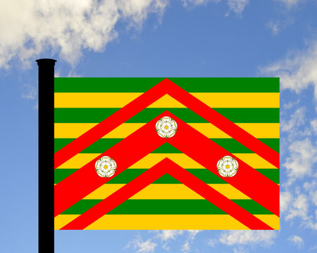 County Flag of East Riding of Yorkshire Council that represents East Riding of Yorkshire Council in the UKの写真素材