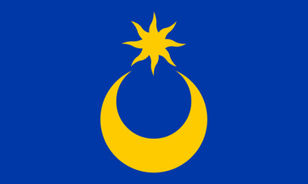 County Flag of Portsmouth that represents Portsmouth in the UKのイラスト素材