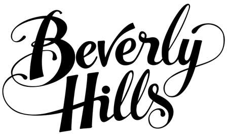 Beverly Hills - Vector version of my own calligraphyのイラスト素材