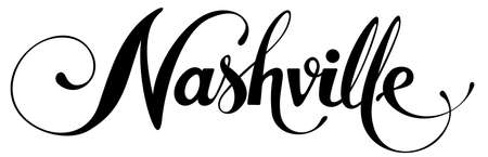 Nashville - Vector version of my own calligraphyのイラスト素材