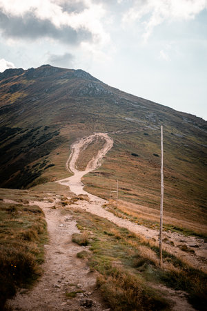 Beautiful path on the way to Dumbier from Chopok