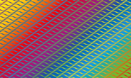 Rainbow colored wave pattern background  vector illustration.