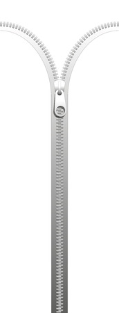 Zipper - isolated vector illustration on white background.のイラスト素材