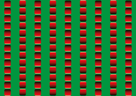 Optical illusion, illusory motion - the rows of red squares seem to move up and down, and to run counter - seamless wallpaper pattern in all directions can be created.のイラスト素材
