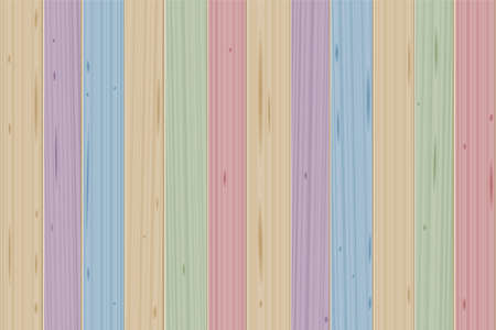 Stained boards - colorful wooden wall - vector illustration background.のイラスト素材